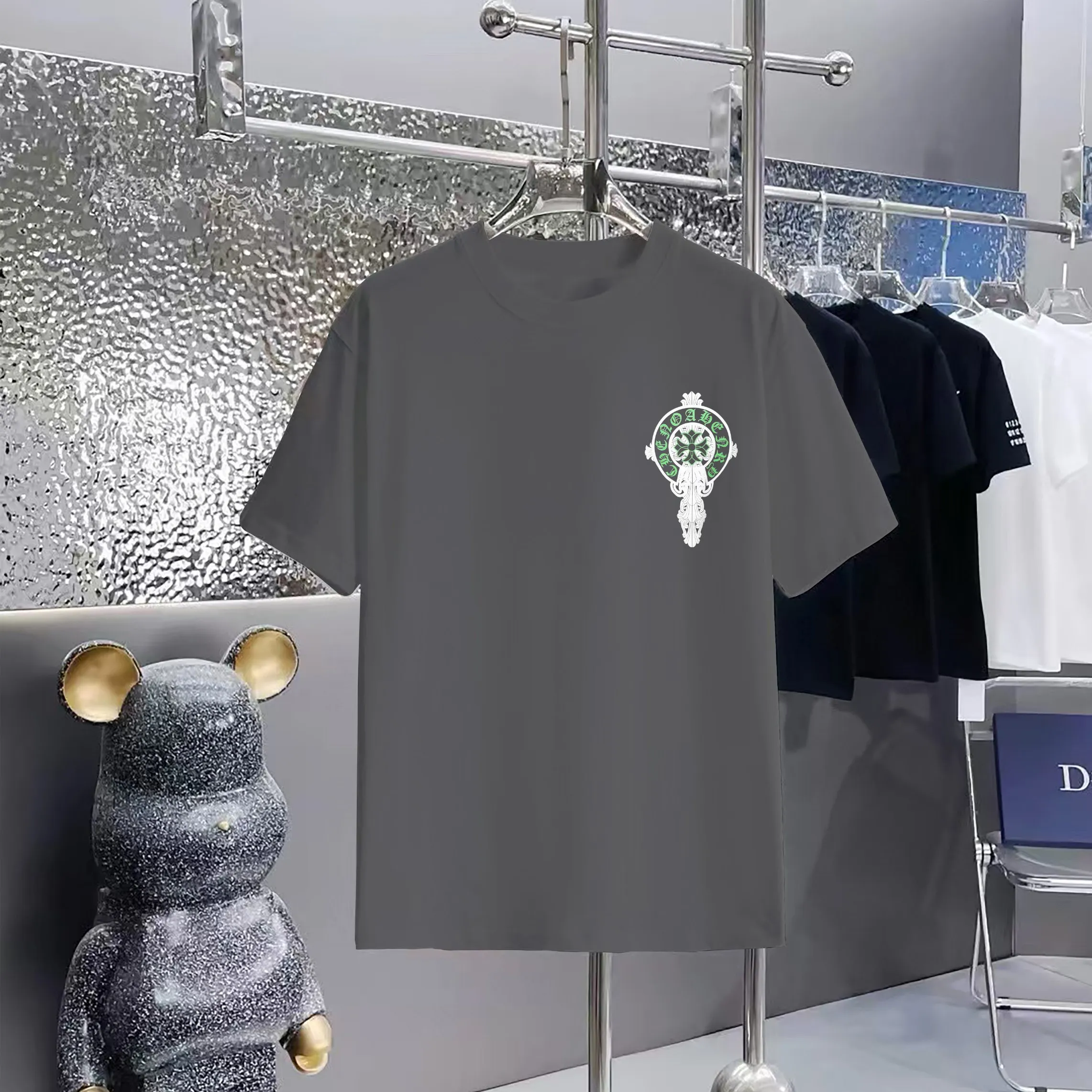 80 Chrome Hearts T 1:1 1×1 Same Style logo OS ：Black，White， ，Red， Gray Size：XS-L